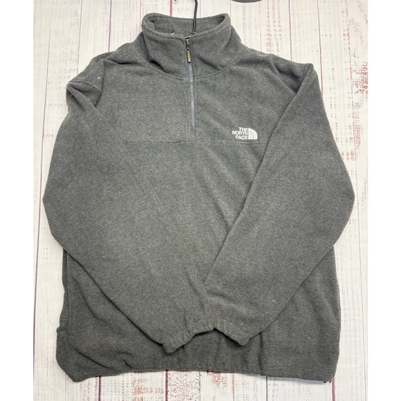 The North Face Pullover Men's Size XXL 800 Quarter Zip Fleece Gray Warm Vintage - Picture 1 of 6